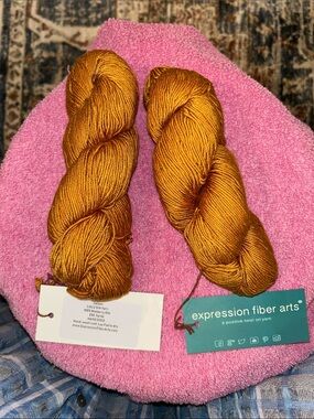 Expression Fiber Arts Lulu Silk Yarn in Saloon, 2 Skein Lot
